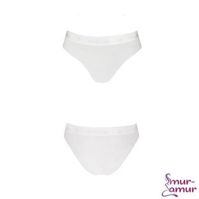 Трусики з прозорою вставкою Passion PS006 PANTIES S, white фото і опис