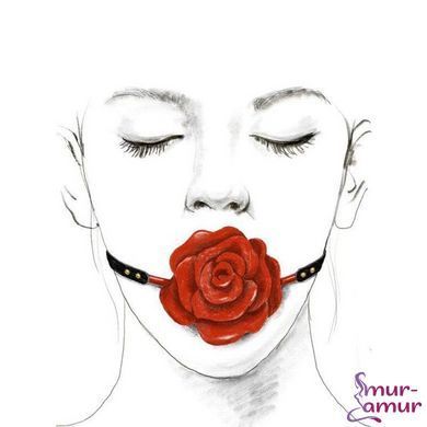 Розкішний кляп у вигляді троянди Zalo - Rose Ball Gag, подвійне використання фото і опис