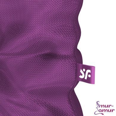 Мішечок для секс-іграшок Satisfyer Treasure Bag L, фіолетовий, на шнурку