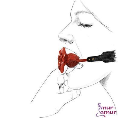 Розкішний кляп у вигляді троянди Zalo - Rose Ball Gag, подвійне використання фото і опис