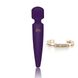 Вібромасажер Rianne S: Bella Mini Wand Purple, 10 режимів роботи, медичний силікон, подарункове пако фото