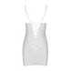 Сорочка з вирізами на грудях + стрінги LOVELIA CHEMISE white L/XL - Passion фото