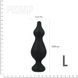 Анальна пробка Adrien Lastic Amuse Big Black (L) з двома переходами, макс. діаметр 4,4 см фото