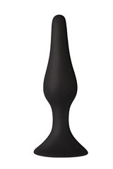 Анальна пробка з присоскою MAI Attraction Toys №35 Black, довжина 15,5 см, діаметр 3,8см фото і опис