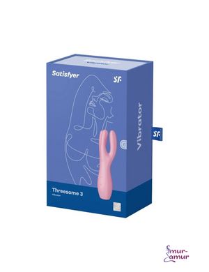 Кліторальний вібратор Satisfyer Threesome 3 Pink з трьома пальчиками фото і опис