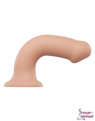 Насадка для страпона Strap-On-Me Dual Density Dildo Flesh XL, диаметр 4,5см, двухслойная, гибкая фото и описание