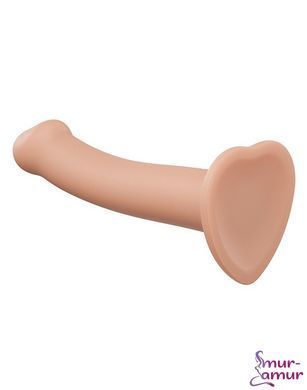 Насадка для страпона Strap-On-Me Dual Density Dildo Flesh XL, диаметр 4,5см, двухслойная, гибкая фото и описание