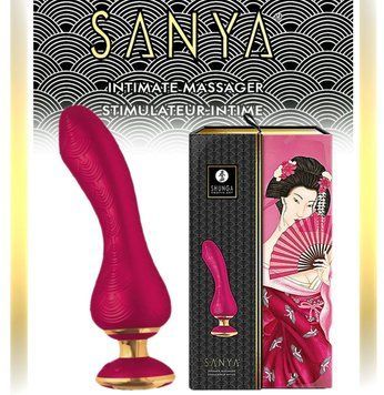 Вібратор для точки G Shunga Sanya Raspberry, гнучкий стовбур