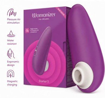 Вакуумный клиторальный стимулятор Womanizer Starlet 3 VIOLET фото и описание