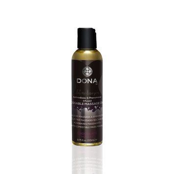 Массажное масло DONA Kissable Massage Oil Chocolate Mousse (110 мл) можно для оральных ласк фото і опис