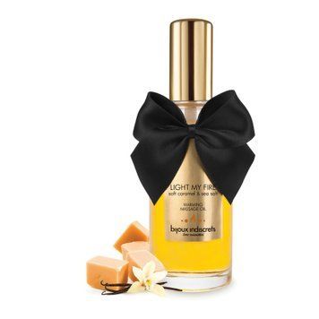 Розігрівальна олія Bijoux Indiscrets Light my Fire &ndash; Caramel&Sea salt фото і опис