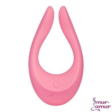 Вибратор для пар Satisfyer Endless Joy Pink, 3 независимых мотора, многофункциональный фото и описание