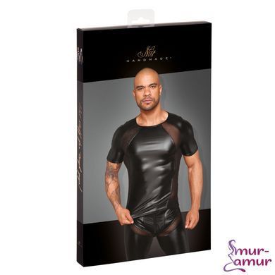 Футболка з мокрим ефектом Noir Handmade H056 Men's T-shirt made of powerwetlook, XL