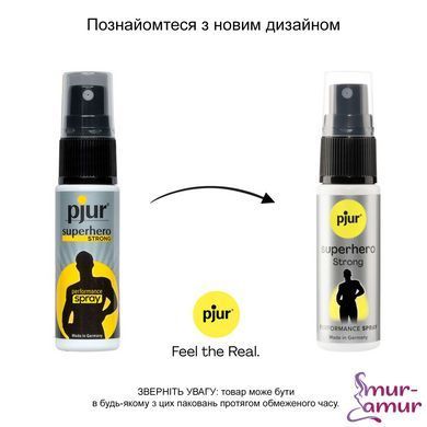 Спрей-пролонгатор pjur Superhero Strong Spray 20 ml, с экстрактом имбиря, без анестетиков фото и описание