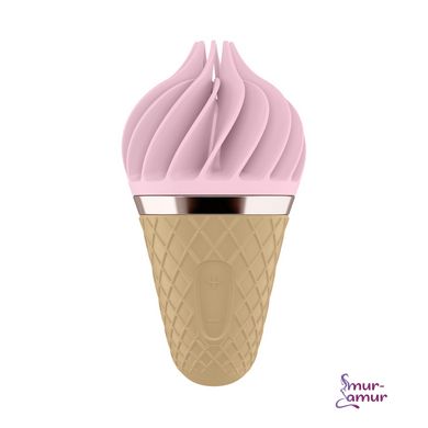 Мороженка спиннатор Satisfyer Lay-On - Sweet Treat Pink/Brown фото і опис