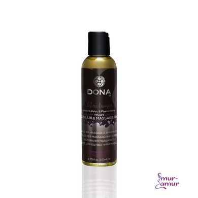 Масажна олія DONA Kissable Massage Oil Chocolate Mousse (110 мл) можна для оральних пестощів фото і опис