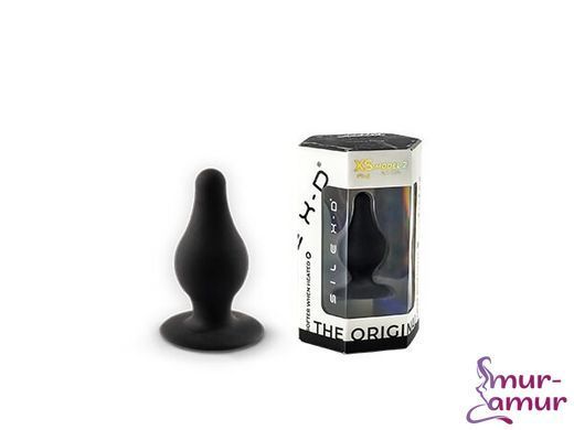 Анальная пробка SilexD (Model 2 size XS) двухслойная, силикон+Silexpan, диаметр 2,9 см