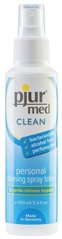 Очищуючий спрей pjur med CLEAN 100 мл для ніжної шкіри та іграшок, антибактеріальний фото і опис