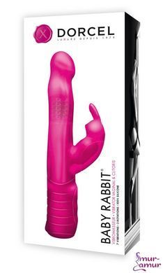 Вибратор-кролик Dorcel Baby Rabbit Pink с жемчужным массажем и вращающейся головкой фото и описание
