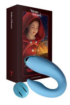 Вибратор для пар FairyGasm PleasureBerry blue, зарядный кейс, пульт ДУ фото и описание