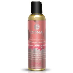Массажное масло DONA Kissable Massage Oil Vanilla Buttercream (110 мл) можно для оральных ласк фото и описание