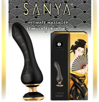 Вібратор для точки G Shunga Sanya Black, гнучкий стовбур