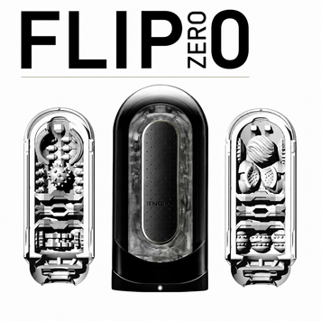 Мастурбатор Tenga Flip Zero Black, изменяемая интенсивность стимуляции, раскладной фото и описание