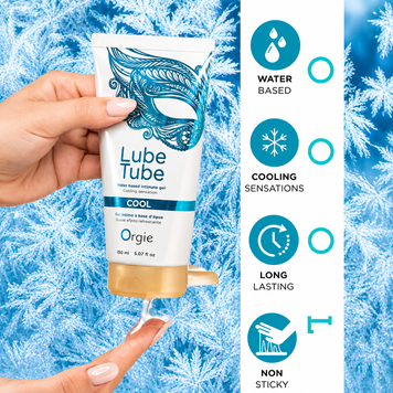 Лубрикант на водній основі Orgie Lube Tube Cool, 150 мл, з охолоджувальним ефектом, без запаху фото і опис