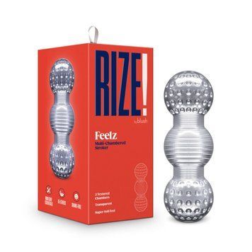 Мастурбатор Blush Rize &ndash; Feelz Masturbator &ndash; Clear, мультитекстура, эффект вакуума фото и описание