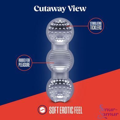 Мастурбатор Blush Rize &ndash; Feelz Masturbator &ndash; Clear, мультитекстура, эффект вакуума фото и описание