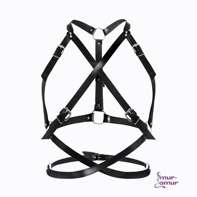 Женская портупея Art of Sex - Agnessa Leather harness, Черный XS-M фото и описание
