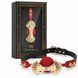 Роскошный силиконовый кляп Zalo Silicone Ball Gag Red, кристалл Swarovski, кожаный ремешок фото