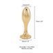 Металлическая анальная пробка LOCKINK SEVANDA Pearl Pear-shape Anal Plug, с искусственной жемчужиной