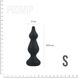 Анальная пробка Adrien Lastic Amuse Mini Black (S) с двумя переходами, макс. диаметр 3см фото