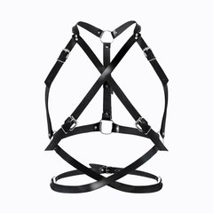 Женская портупея Art of Sex - Agnessa Leather harness, Черный L-2XL фото и описание