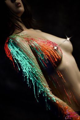 Рожева воскова свічка Art of Sex size M 15 см низькотемпературна, люмінесцентна фото і опис
