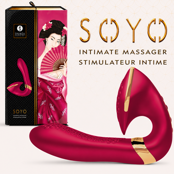 Вагінально-кліторальний вібратор Shunga Soyo Raspberry