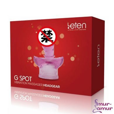 Насадка для вибромассажера Leten G SPOT HEADGEAR - 5 (40 x 92 мм)
