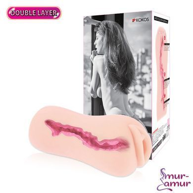 Мастурбатор-вагина двухслойный Kokos Sanda Double Layer фото и описание