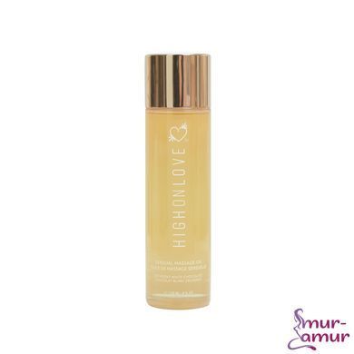 Масажна олія HighOnLove Massage Oil - Decadent White Chocolate (120 мл) з маслом насіння конопель фото і опис