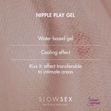 Стимулювальний бальзам для сосків Bijoux Indiscrets Slow Sex Nipple play gel фото і опис