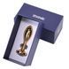 Металлическая анальная пробка LOCKINK SEVANDA Pearl Rose-shape Anal Plug, с искусственной жемчужиной