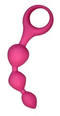 Анальні кульки Alive Triball Pink, силікон макс. діаметр 2 см фото і опис
