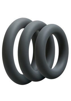 Набор эрекционных колец Doc Johnson OptiMALE 3 C-Ring Set Thick фото и описание