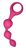 Анальні кульки Alive Triball Pink, силікон макс. діаметр 2 см фото і опис