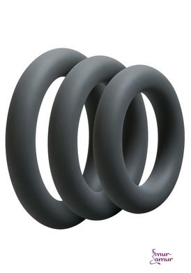 Набір ерекційних кілець Doc Johnson OptiMALE 3 C-Ring Set Thick фото і опис