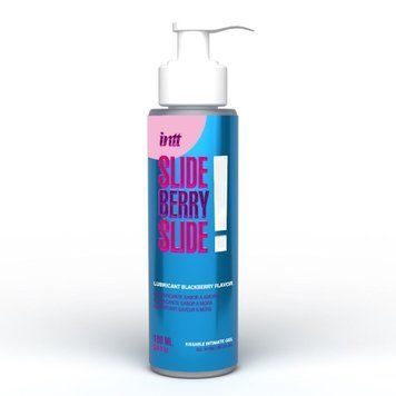 Лубрикант Intt Slide Berry Slide! (100 мл) на водной основе, со вкусом ежевики фото и описание