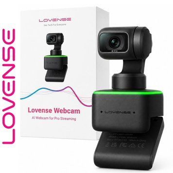 4К вебкамера зі штучним інтелектом Lovense WebCam, для стріму, активація чайовими