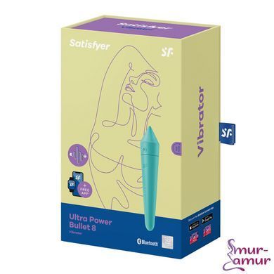 Смарт мини-вибратор Satisfyer Ultra Power Bullet 8 Turquoise