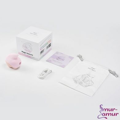 Вакуумный клиторальный смарт-стимулятор Magic Motion Unicorn Pink с вибрацией фото и описание